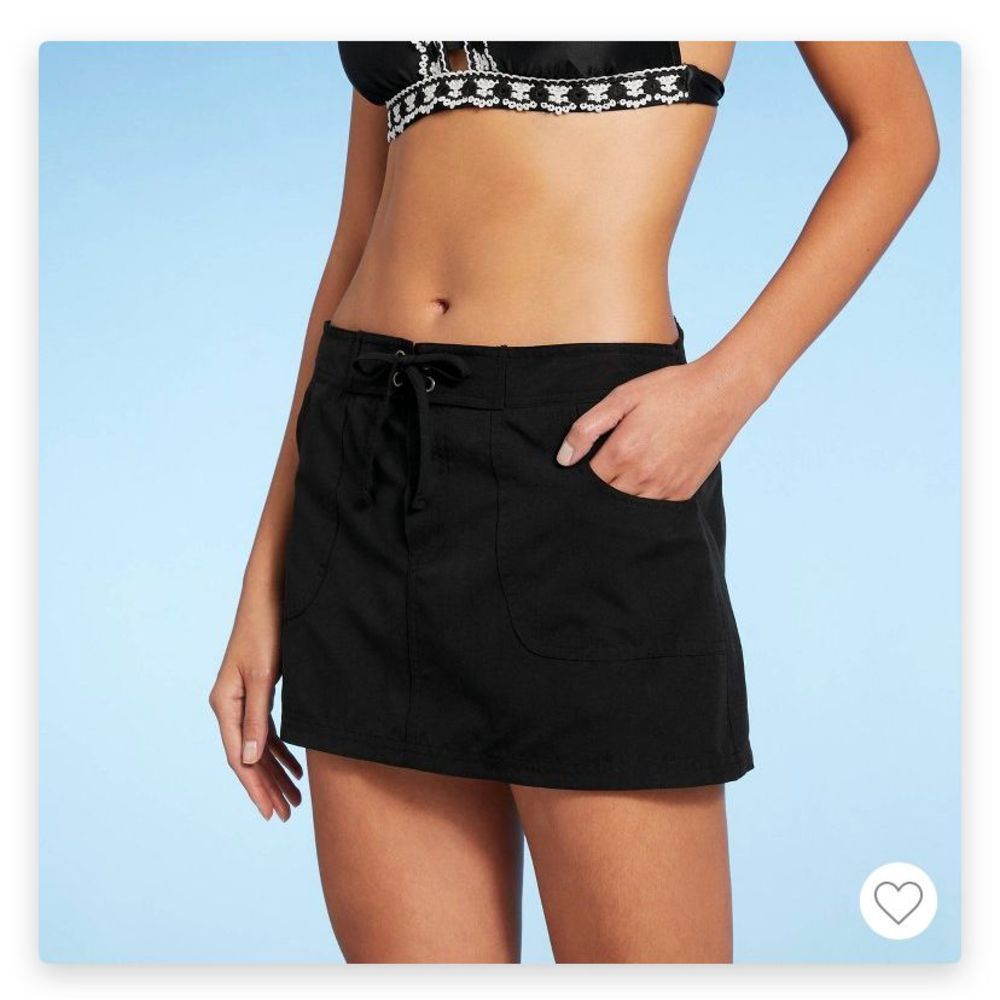 High Waist Swim Skirt - L